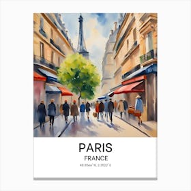 Paris France Canvas Print