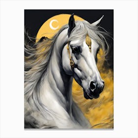 White Horse 1 Canvas Print