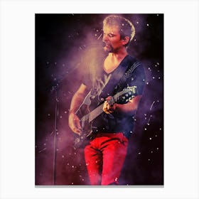 Matt Bellamy Epic Smoke Canvas Print