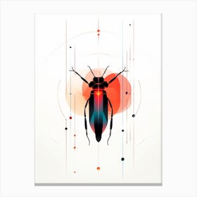Beetle Minimalist Abstract 4 Canvas Print