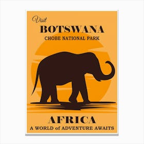 Botswana Africa Travel Canvas Print
