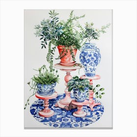 Chinese Pots Canvas Print