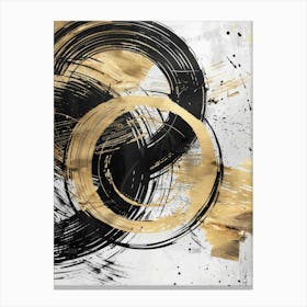 Gold Circles Canvas Print Canvas Print