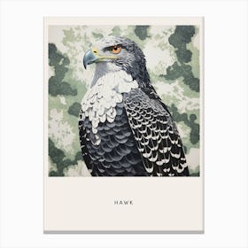Ohara Koson Inspired Bird Painting Hawk 4 Poster Canvas Print