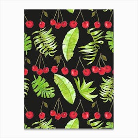 Cherry And Tropical Canvas Print