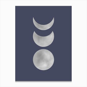 Moon Phases - Minimalist Moon Art Canvas Print