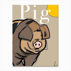 The Pig Canvas Print