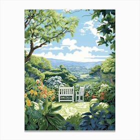 Keirunga Gardens New Zealand Illustration 1  Canvas Print