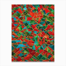Mosaic Tile By Person Canvas Print