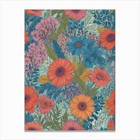 Floral Wallpaper 7 Canvas Print