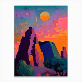 The Garden Of The Gods Sunset Canvas Print