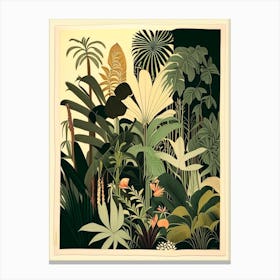 Jungle Botanical 1 Rousseau Inspired Canvas Print