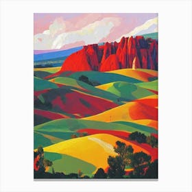 Göreme National Park 2 Turkey Abstract Colourful Canvas Print