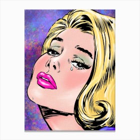 CRY GIRL V Canvas Print