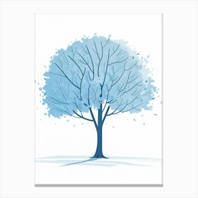 Tree In Winter Canvas Print