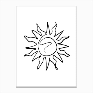 The Sun Canvas Print