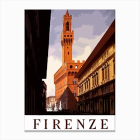 Florence Monuments, Italy Canvas Print