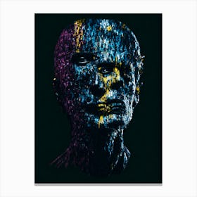 Face Of A Man Canvas Print