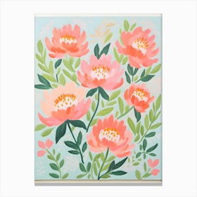 Pink Peonies 1 Canvas Print