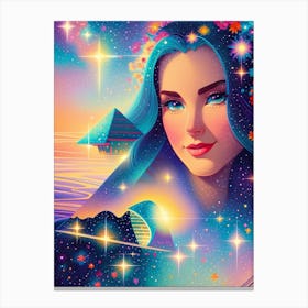 Fantasy Egyptian Girl Canvas Print