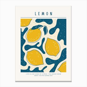 Lemon Canvas Print