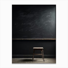 Blackboard Giving The Impression Of Vast Untouched Space Features An Appealing Smudged Texture Th 2 1 Canvas Print