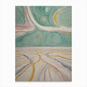 Abstract Salt Flats Canvas Print