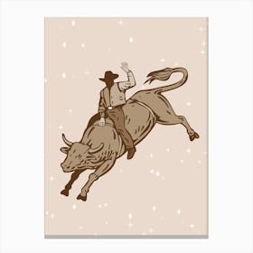 Western Cowgirl Canvas Print