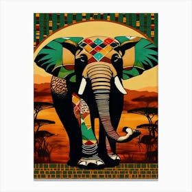 African Elephant 3 Canvas Print
