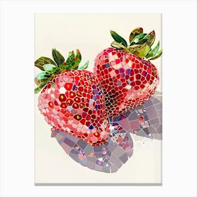 Strawberry Mosaic 1 Canvas Print