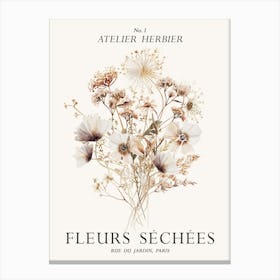 Fleurs Sechees - Dried Flowers Canvas Print