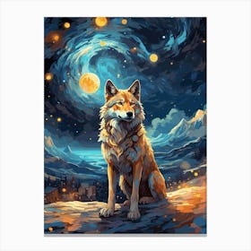 Wolf Art Canvas Print