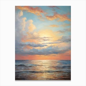 Sunset At The Beach 11 Canvas Print