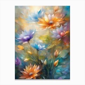 Colorful Flowers 5 Canvas Print