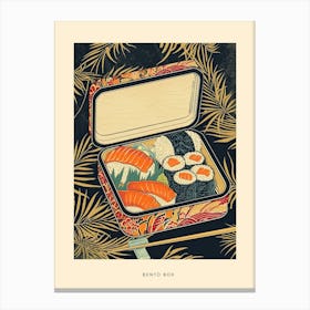 Bento Box Art Deco Poster Canvas Print