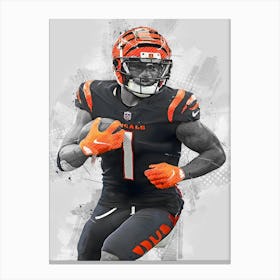 Ja Marr Chase Cincinnati Bengals Canvas Print