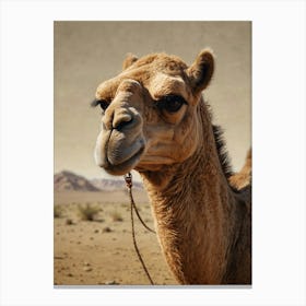 Camel In The Desert 1 Canvas Print