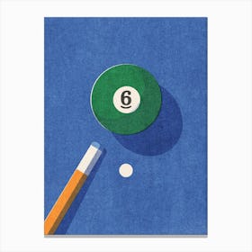 BALLS Billiards - ball 6 Canvas Print