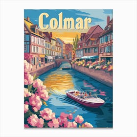 Aihrgdesign A Mid Century Modern Travel Poster For Colmar Sho 8664601c 39eb 4515 Ac5b 88b947abc1c6 1 Canvas Print