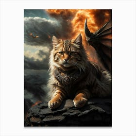 Cat With Wings Canvas Print