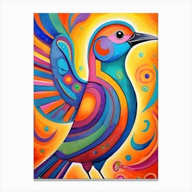 Colorful Bird ~ Reimagined 16 Canvas Print