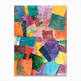 Paper Collage Canvas Print