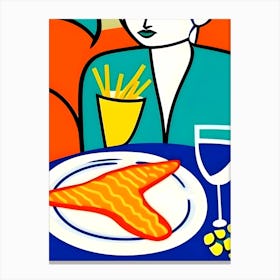 Solo Dinner Canvas Print