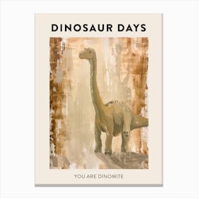 You Are Dinomite Dinosaur Poster 11 Canvas Print