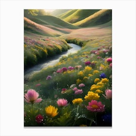 Valley Of Flowers Canvas Print