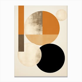 Geometric Elegance Of Noir Bauhaus Canvas Print
