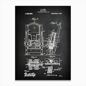 Theater Chair Print, Theatre Art, Movie Chair, Theater Decor, Movie Theater Poster, Home Theater Gift, Patent,Vintage Theater Room Art,Ht4801 Canvas Print