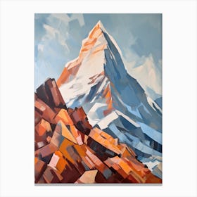 Matterhorn Switzerland  1 Mountain Painting Canvas Print