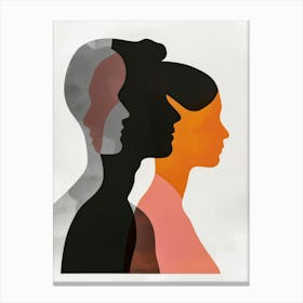 Portrait Of A Couple Canvas Print