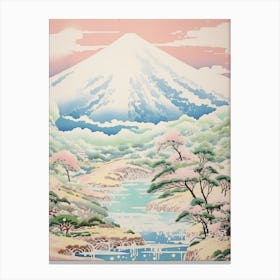 Mount Iwate In Iwate, Japanese Landscape 3 Canvas Print